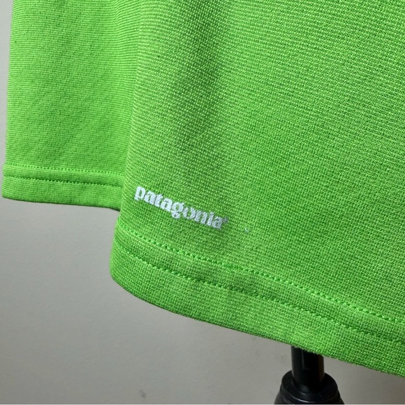 Patagonia Capilene 3 Midweight Half Zip Long Sleeve Pullover Green Medium M - Picture 4 of 8